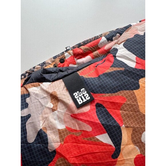 MARC CAIN SPORT TS 12.07 W11 Reversible Floral Camo Printed Puffer Coat, Size S - Picture 13 of 15